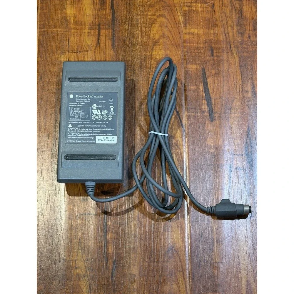 Vintage OEM Apple M1893 PowerBook 500 520 540 550 AC Charger Power Supply